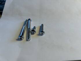 345113 Zel Harley Davidson Chrome Button Head Dash Mounting Screws Fx Dual Gauges 1977-85
