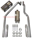 00-03 Dodge Dakota 3.9 4.7 5.9 Mandrel Bent Dual Exhaust 18" Magnaflow Muffler. Fixed Price $384.95.