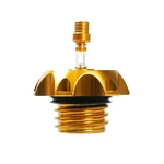 Gold Vented Fuel Gas Tank Cap For Harley 92-LATER Xl 92-17 Dyna Fxdf Fxdb Fxdl. Fixed Price $39.95.