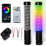 2X 1FT Cob Thick Led Whip Spiral Chasing Rgb Fat Lights For Can Am Polaris. Fixed Price $80.69.