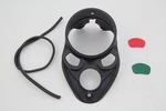 Black Skull Dash Panel With Red Lens For Harley-davidson. Fixed Price $258.99.