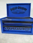 Harley Davidson Sportster Mini Steel 2 Drawer Tool / Jewelry Box. Fixed Price $57.20.