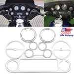 Inner Fairing Gauge Speedometer Bezels Trim For Harley Touring Road Glide. Fixed Price $39.35.
