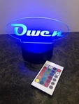 Personalized Night Light, Laser Engraved Led Lamp, Kids Lite, Novelty Gift. Fixed Price $24.95.