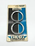 Drag Specialties DS-373750 Chrome Bezels Tach And Speedo Nos. Fixed Price $20.00.