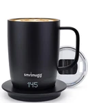 14 Oz Self-heating Coffee Mug, 4-HOUR Battery, Adjustable Temp, Lcd Display. Fixed Price $72.00.