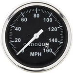 Mechanical Speedometer Gauge, Black Face, 3-3/8", 0-160 Mph Full Sweep. Fixed Price $77.99.