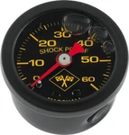 Bikers Choice Fits 0-60 Psi Oil Pressure Gauge Black Face Bezel Liquid. Fixed Price $55.99.