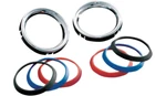 Kuryakyn 3782 Deluxe Guage Bezels With Colored Accents Harley 1987-2013 Models. Fixed Price $44.99.
