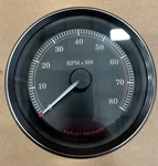 Harley-davidson Tach 4/5500 Rdln Blk W/slv 67348-04D New Oem. Fixed Price $137.61.
