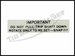 Triumph Norton Bsa Smiths Trip Meter Reset Decal (1) Pn# TBS-9421 TBS-24-100. Fixed Price $13.53.