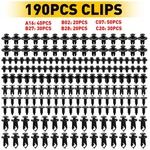 190 Car Clips For Hole Plastic Rivets Retainer Fender Push Pin Bumper Fasteners. Fixed Price $9.98.