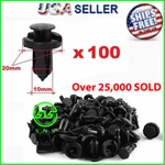 100 Pcs Bumper Clips 10MM Hood Fender Push Rivets Retainer Fasteners For Honda. Fixed Price $6.29.