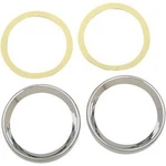 Drag Specialties 2202-0060 Chrome Instrument Gauge Bezels 3-5/8" For 96-99 Flht. Fixed Price $29.63.