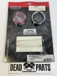 Harley Kuryakyn Red Black Chrome Small Gauge Bezel Trim Accents 3782. Fixed Price $27.30.