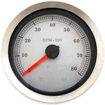 Drag Specialties 2211-0167 4" Tachometer Silver. Fixed Price $242.69.