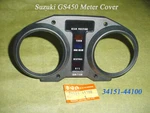 Suzuki GSX400 Meter Cover Top Nos GS450T Gauge Upper Oem 34151-44100. Fixed Price $129.99.