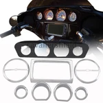 8PCS Gauge Bezel Chrome Trim Mount Plate For Harley Touring Street Glide 2014-22. Fixed Price $55.99.