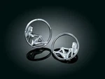 Harley Touring Electra Road Street Glide Chrome 2" Gauge Bezels Kuryakyn 3784. Fixed Price $22.00.