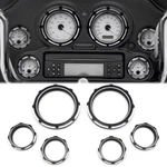 Instrument Board Burst Gauge Bezel For Harley Electra Glide Flht 96-13 Black. Fixed Price $25.64.