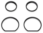 Harley-davidson 4-PIECE Defiance Gauge Bezels Fairing Kit- Black Finish 6140036. Fixed Price $128.99.