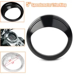 5" Speedometer Gauge Bezel Cover Trim Ring Visor For Harley Dyna Wide Glide Fxwg. Fixed Price $27.12.