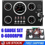 5 Gauge Set With Instrument Panel Tachometer 6000RPM For Marine Boat Waterproof. Fixed Price $134.29.