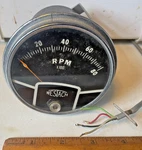 Vintage Westach 0-8000RPM Electric Tachometer, Catalog Number L4802. Fixed Price $49.00.