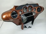 Harley-davidson 2008 Cvo Electra Glide Front Fairing Complete Inner Outer Gauges. Fixed Price $945.25.