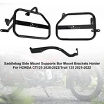 Black Saddlebag Support Mounting Bracket For Honda CT125 20-22 Trail 21-22 V. Fixed Price $79.63.