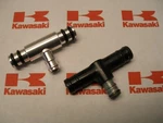 Kawasaki Carb Fuel Center Tee / Alum KZ1100,1000,650,CSR,GPZ,ZN ,'81-2005. Fixed Price $20.00.