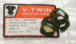 12-0553 V-twin Indicator Lamp Speed Nuts (set Of 4) For Harley-davidson Cycles. Fixed Price $12.83.