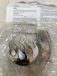 Harley Davidson Nos New 75231-08 Chrome Flame Fuel Gauge Kit Softail Roadking. Fixed Price $262.00.