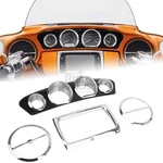 Chrome Speaker Radio Gauge Trim Ring Bezel For Harley Street Glide Flhx/i 14-23. Fixed Price $55.85.