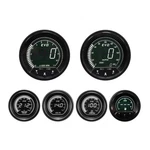 Evo Digital 6 Gauge Set Gps Speedometer White & Green Lcd Mph F Psi 85MM 52MM. Fixed Price $413.24.
