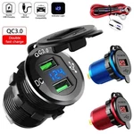 Car Cigarette Lighter Socket Plug Aluminum Dual Usb Port Led Voltmeter 12V-24V. Fixed Price $14.00.