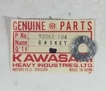 Nos Kawasaki Kz 200 400 KL250 Tachometer Gear Gasket 92065-104 New Oem. Fixed Price $5.37.
