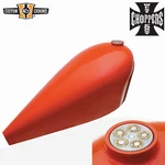 3.5GALLON West Coast Custom Stretched Fuel Gas Tank & Cap Fit For Harley Chopper. Fixed Price $259.99.