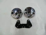 73 74 Honda CB450K Speedometer Tachometer Covers + Mount Bracket Plate. Fixed Price $85.00.