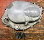 1974-1978 Honda XL350 Clutch Cover With Dip Stick, Tachometer Gear, And Hardware. Fixed Price $85.00.