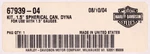 Harley-davidson Spherical Can Kit 1.5" Part Number 67939-04. Fixed Price $18.99.