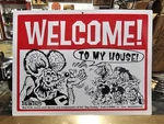 Ed Big Daddy Roth Rat Fink Welcome Sign Hot Rod Garage House Vtg Style Lowbrow. Fixed Price $25.99.