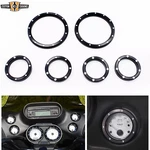 6PC Black Speedometer Bezels Cover Fit For Harley Touring Flht/x Fltr 1986-2013. Fixed Price $65.99.