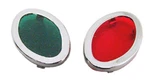 Chrome Cat Eye Lens Set 1939 1946 Harley Knucklehead Wl Servi Ul Oem #4524-39. Fixed Price $28.00.