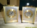 2 Same Non-working Battery Operated Quartz Clock Brass Handle Top. Fixed Price $27.99.