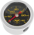 Bikers Choice Oil Pressure Gauge Black Face Stainless Bezel Liquid Filled Univer. Fixed Price $50.39.