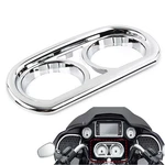 Motorcycle Chrome Gauge Bezel Trim Kit Fit Harley Road Glide Fltrx 2015-LATER. Fixed Price $20.32.