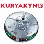 Kuryakyn Zombie Led Fuel And Battery Gauge For 1999-2006 Harley Davidson. Fixed Price $176.99.