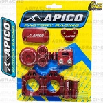 Apico Bling Pack Red Blocks Caps Plugs Nuts Clamp Covers For Honda Crf 250R 2008. Fixed Price $101.73.