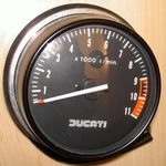 1980S Ducati 0664-38-030 Nos 11,000 Rpm Nd Tachometer Matches Either Speedometer. Fixed Price $99.00.
